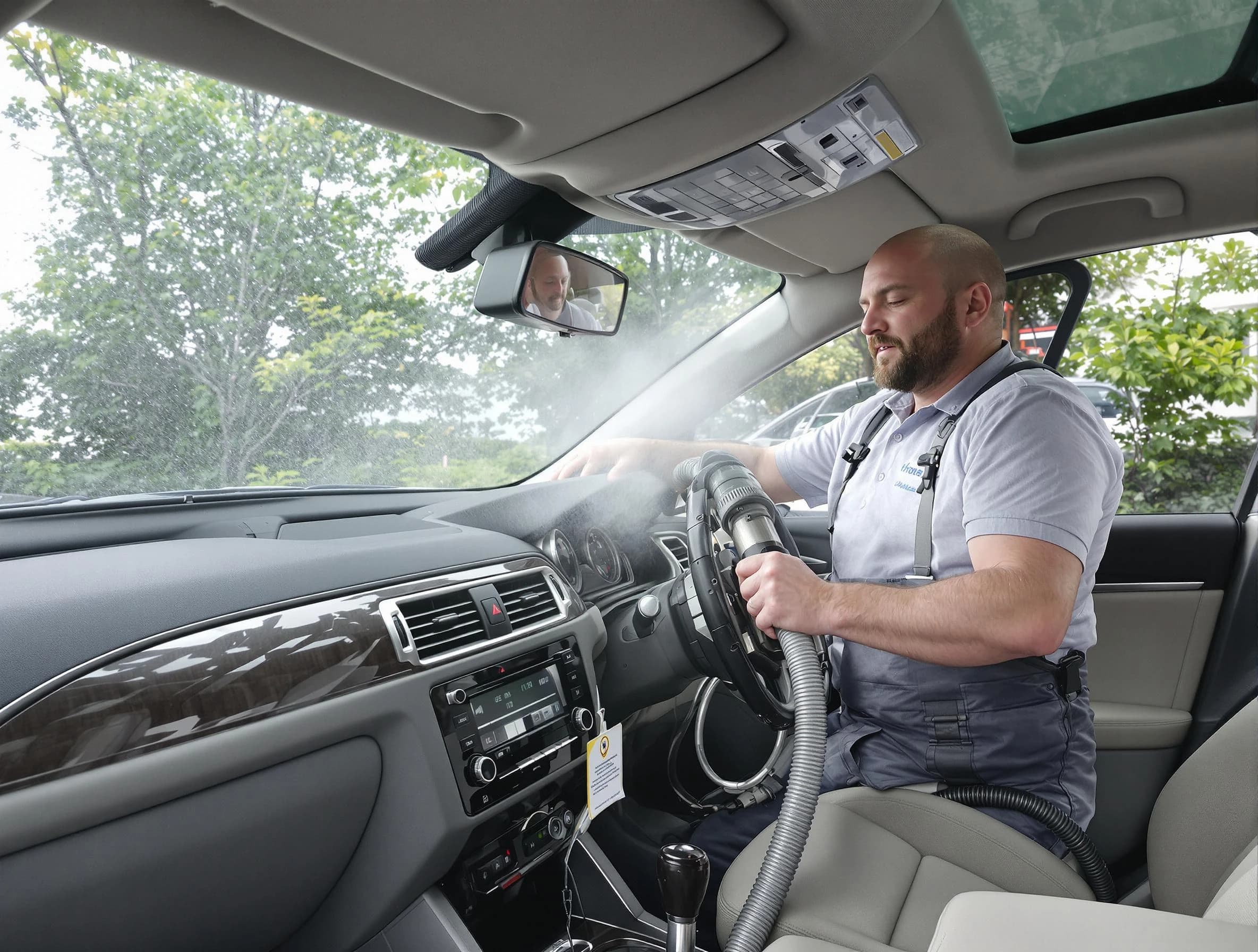 North Salt Lake Air Duct Cleaning specialist performing professional car duct cleaning in North Salt Lake