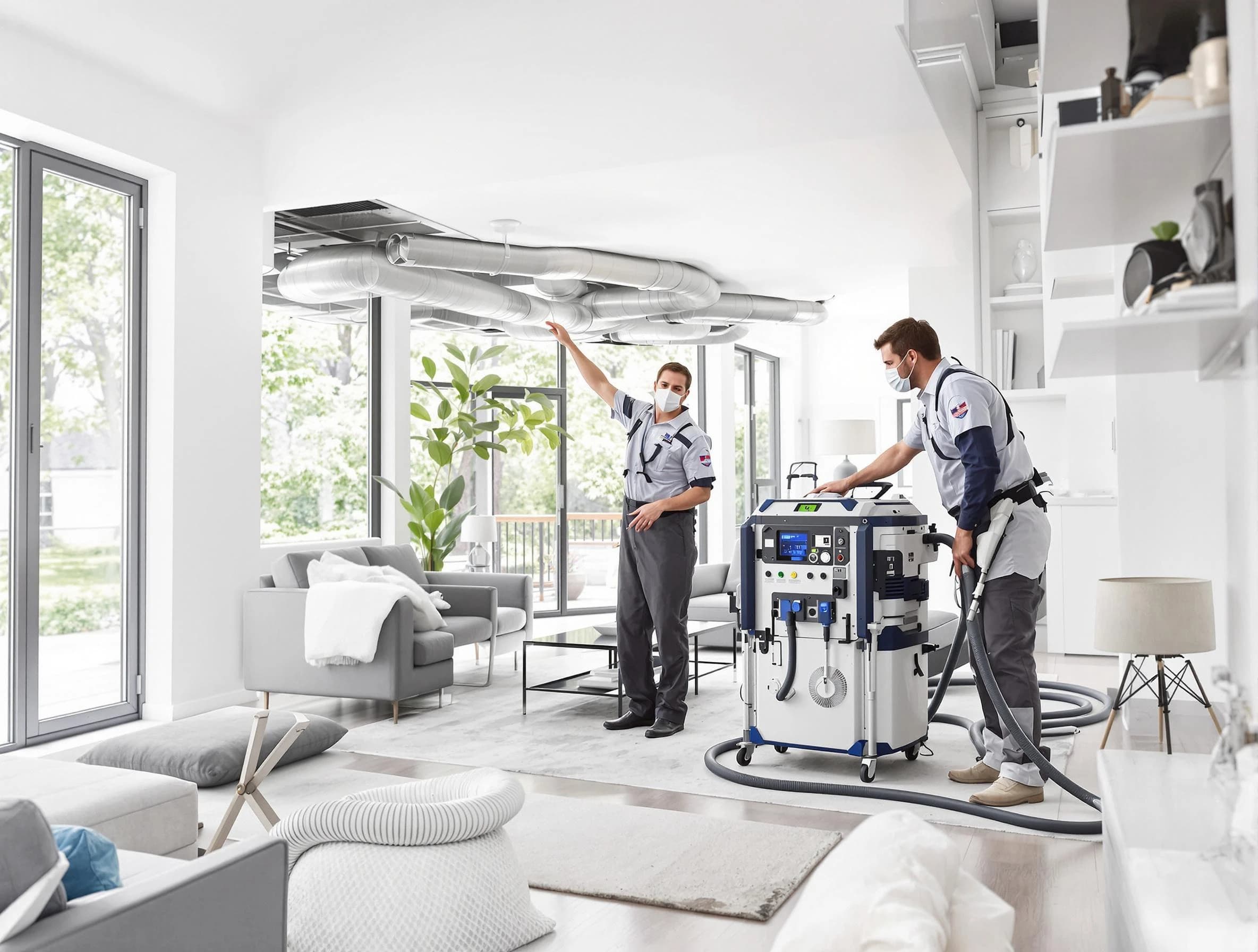 North Salt Lake Air Duct Cleaning professional conducting pure air duct cleaning with state-of-the-art equipment in North Salt Lake