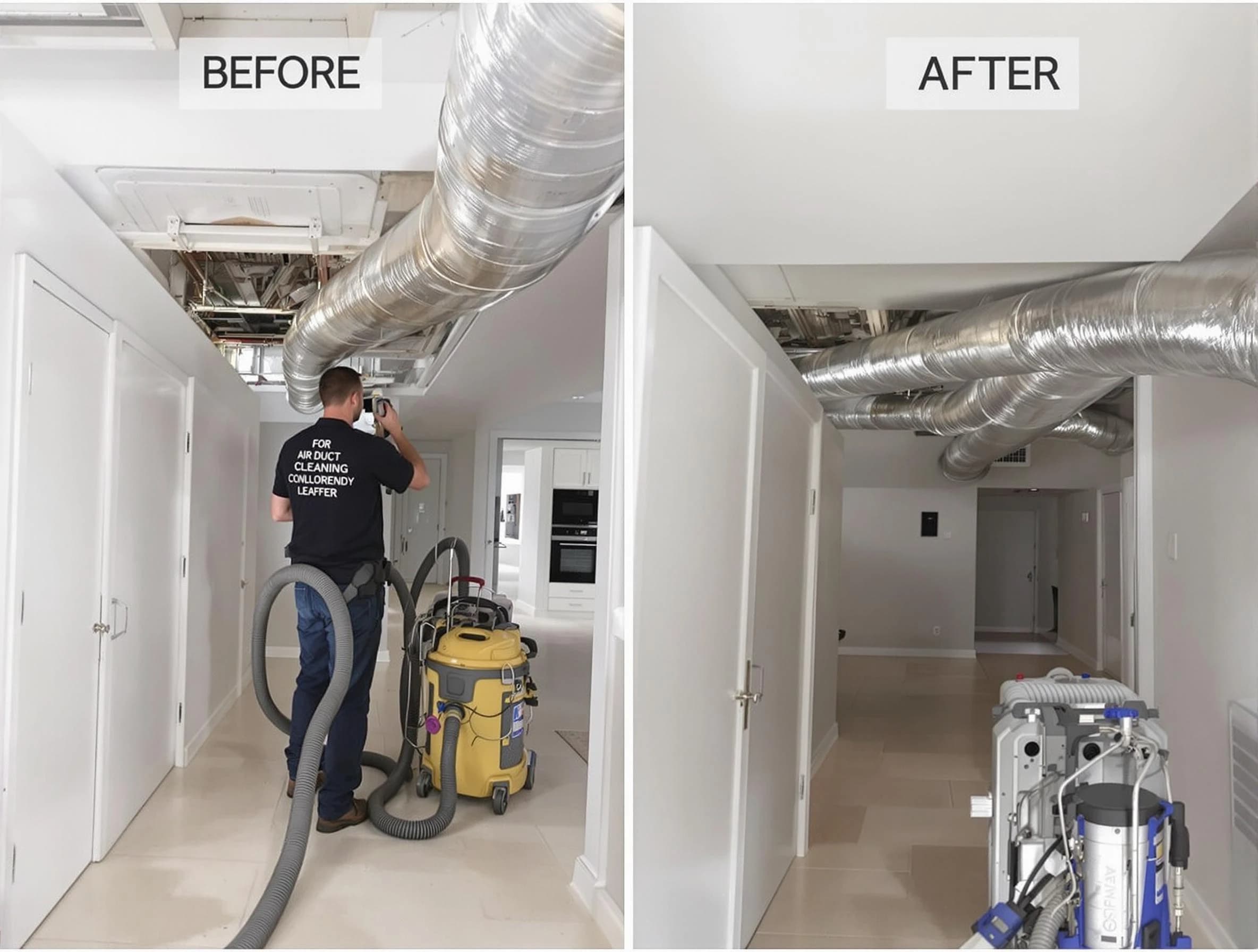 North Salt Lake Air Duct Cleaning professional performing thorough air duct cleaning in North Salt Lake