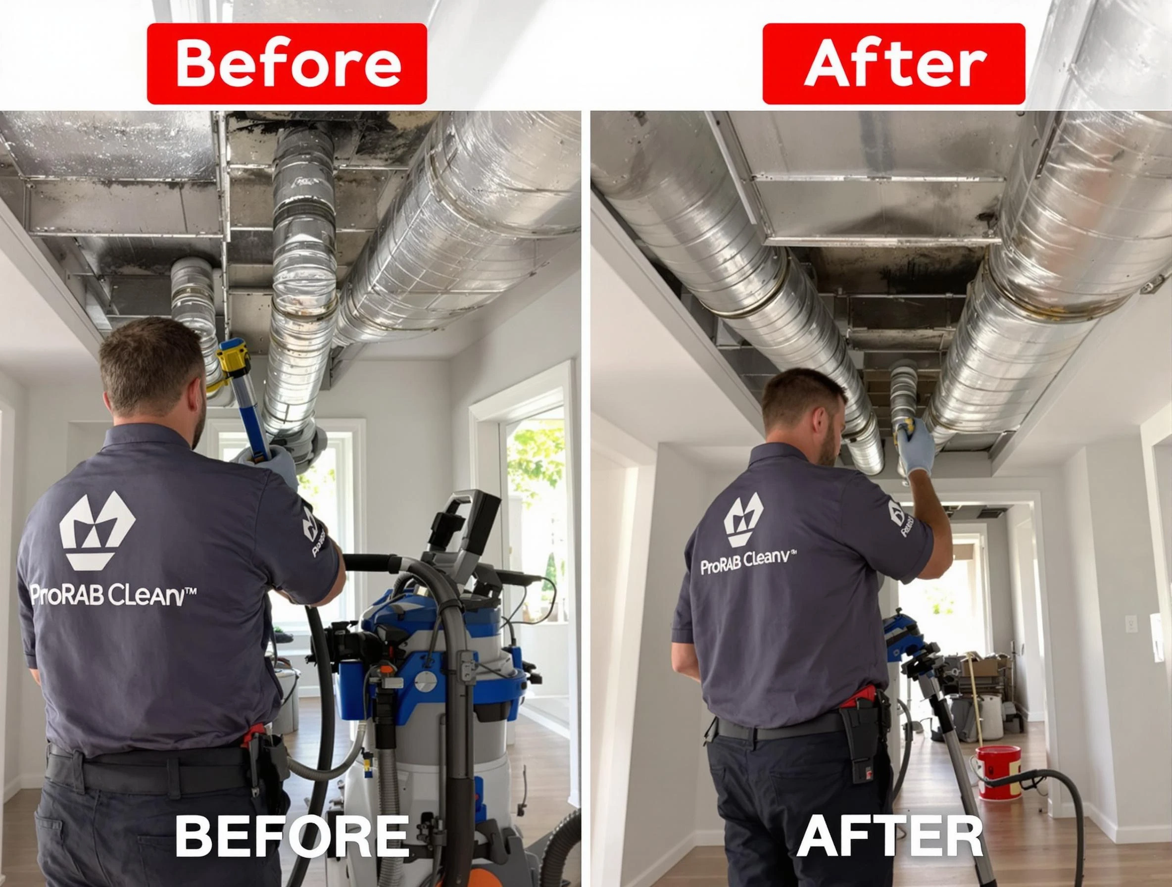 North Salt Lake Air Duct Cleaning expert performing thorough residential duct cleaning in a North Salt Lake home